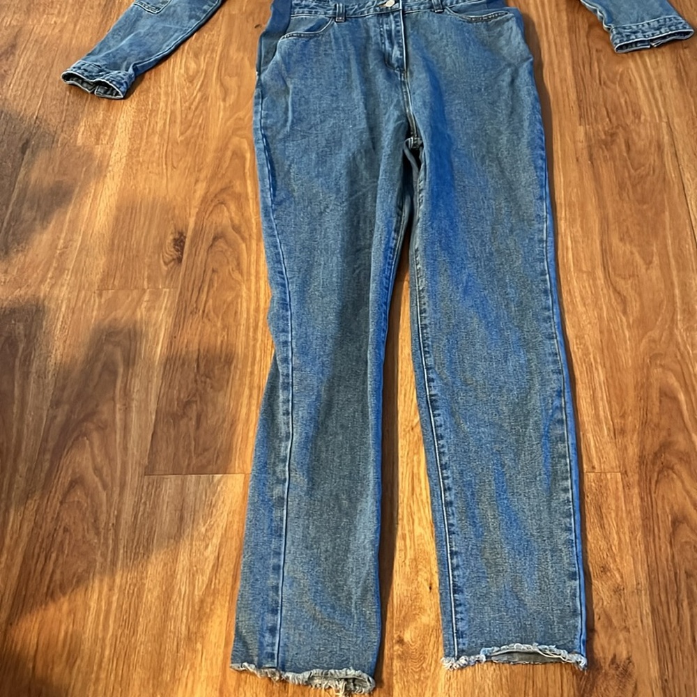 Boohoo Denim Boilersuit - image 7